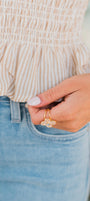 Julie Vos | Colette Ring | Chalcedony Blue