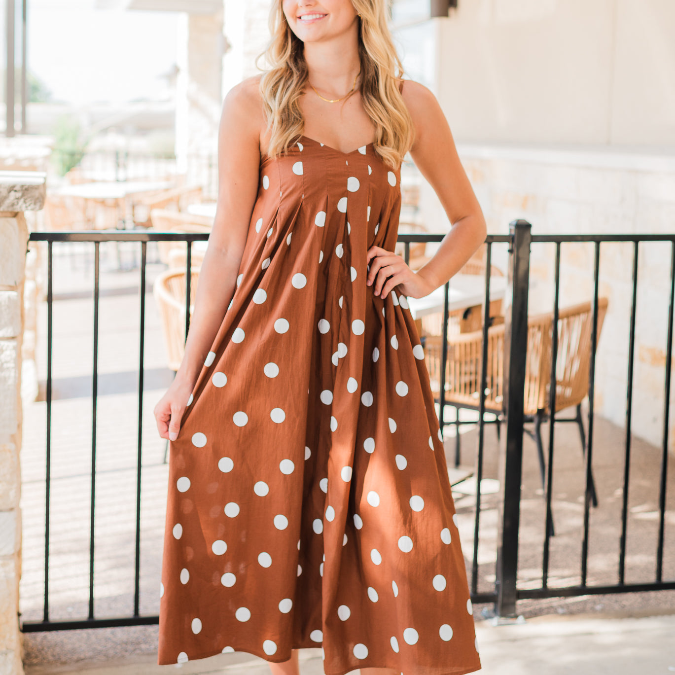 Wimberly Dress | Espresso Dots