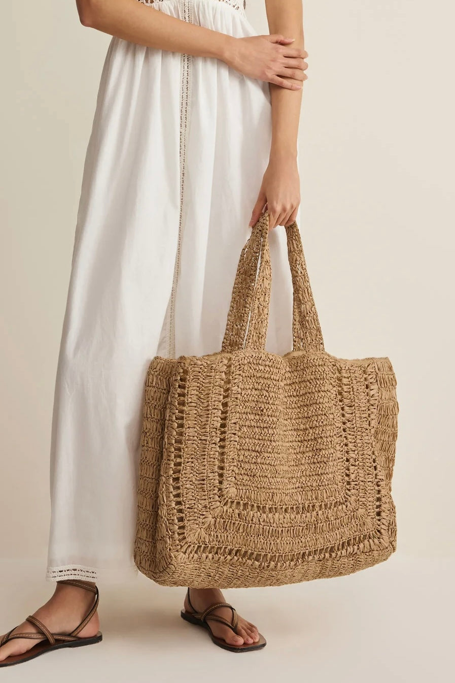 Z Supply | Hideaway Raffia Tote Bag | Natural