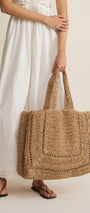 Z Supply | Hideaway Raffia Tote Bag | Natural