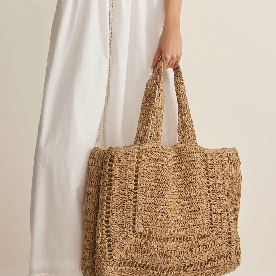 Z Supply | Hideaway Raffia Tote Bag | Natural