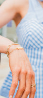 Mama Paperclip Bracelet | 24K Gold Plated