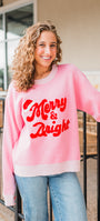 Merry & Bright Sweater | Hot Pink