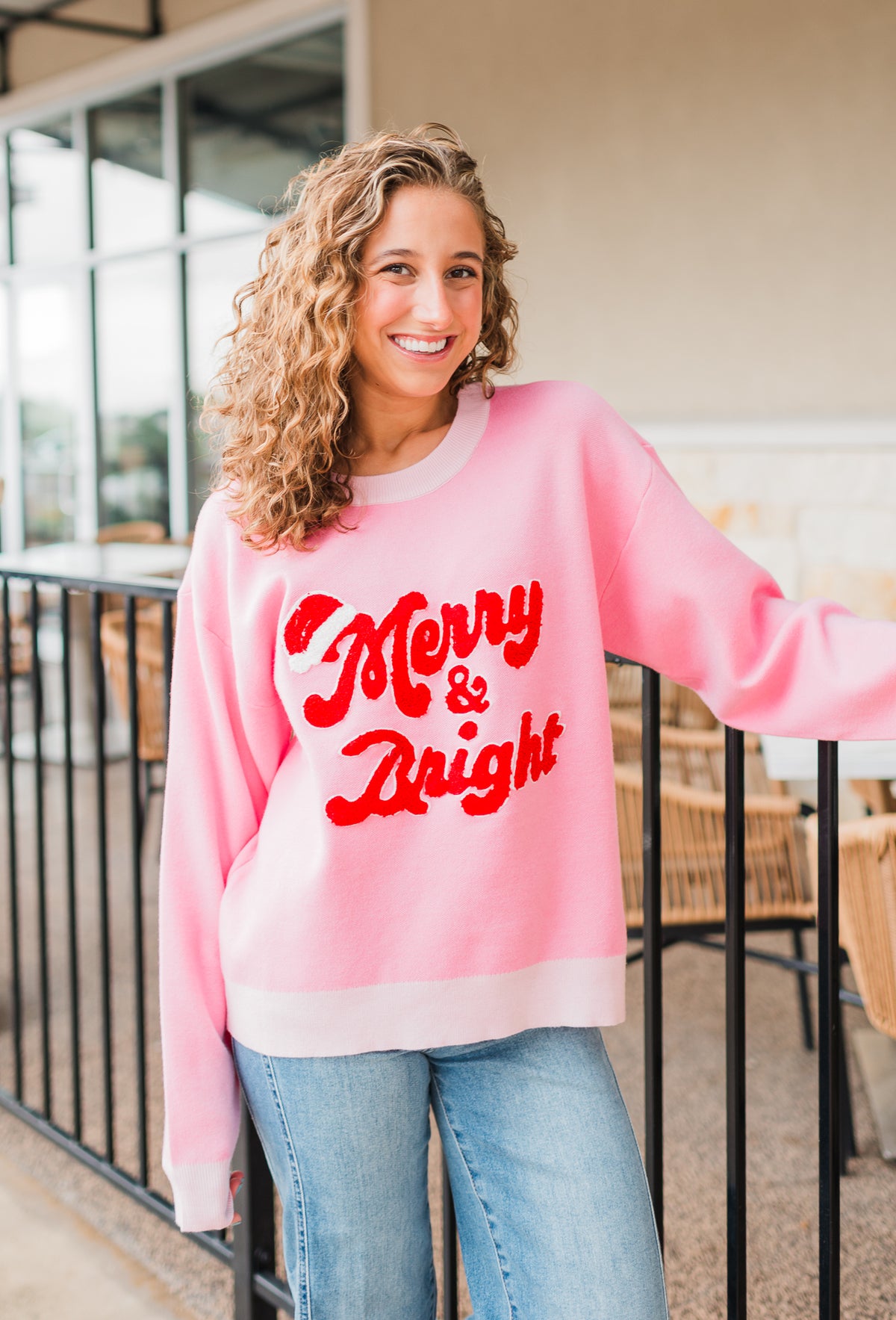 Merry & Bright Sweater | Hot Pink