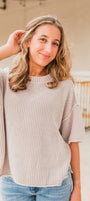 Emery Knit Top | Khaki
