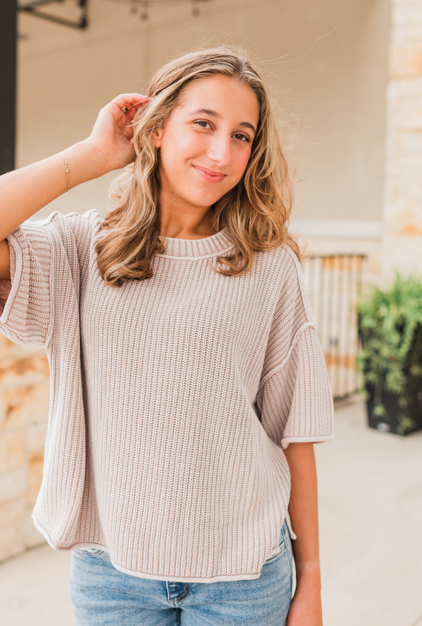 Emery Knit Top | Khaki