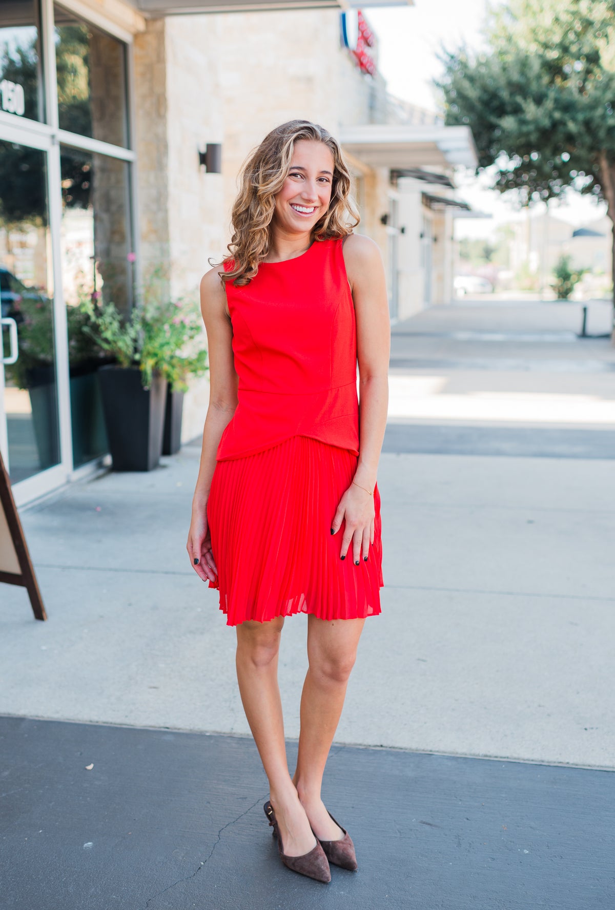 Reagan Dress | Red