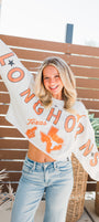 PRE-ORDER: Game Day Patched Crop | Texas Longhorns White