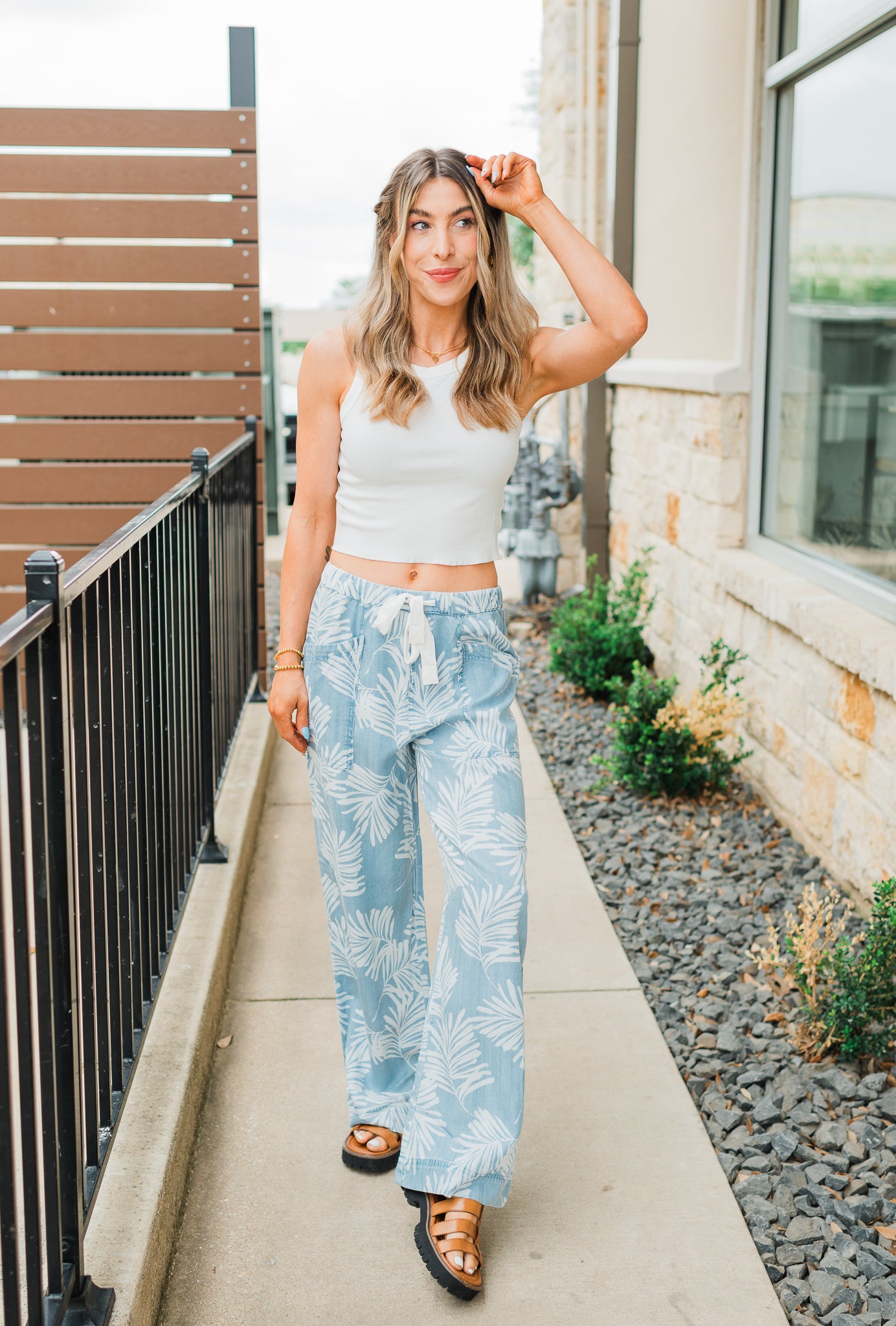 Aleah Pants | Palm Leaf