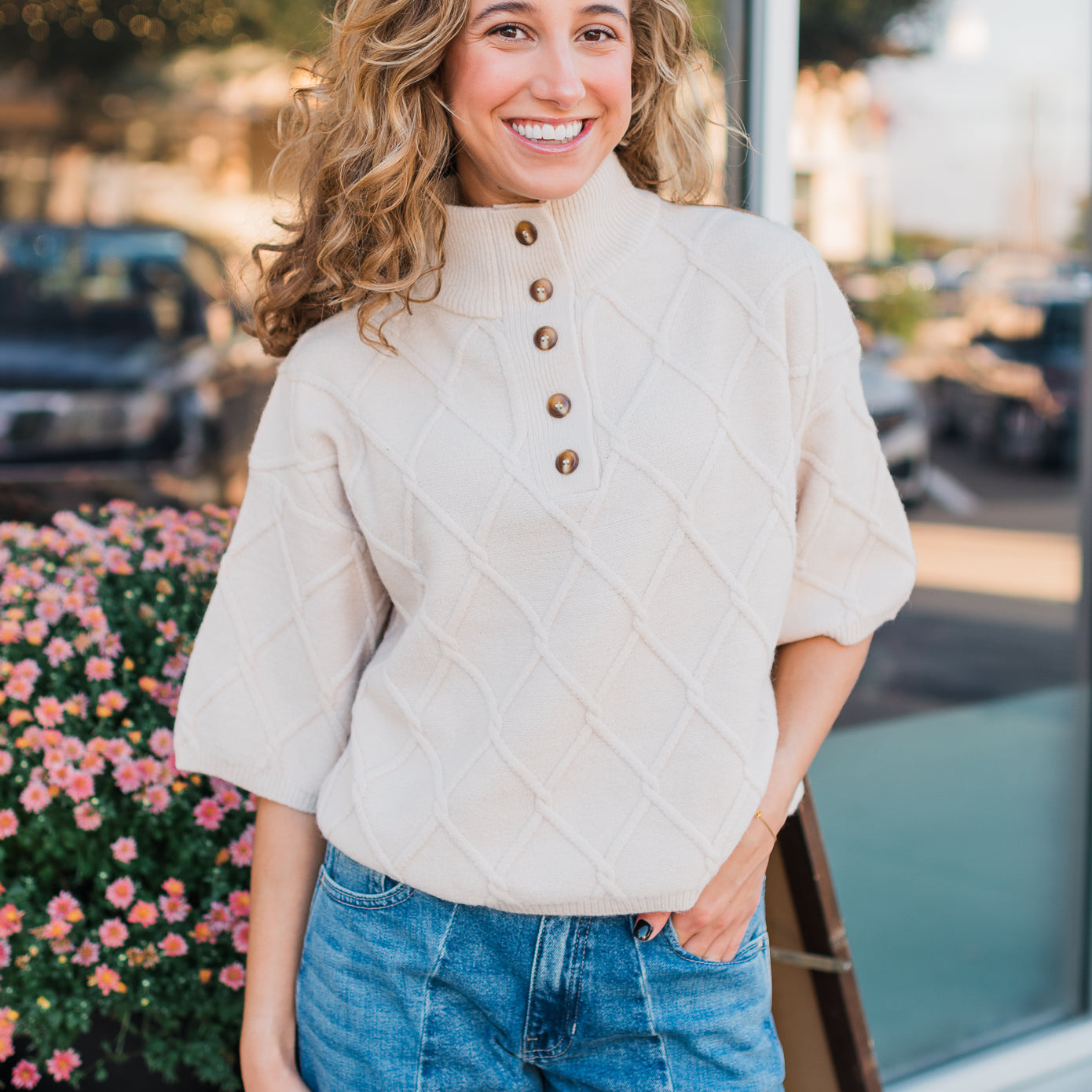 Maverick Sweater | Ecru