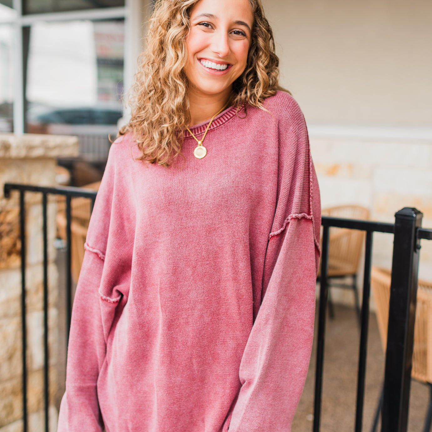 Jules Sweater | Merlot