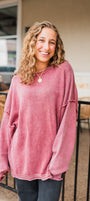 Jules Sweater | Merlot