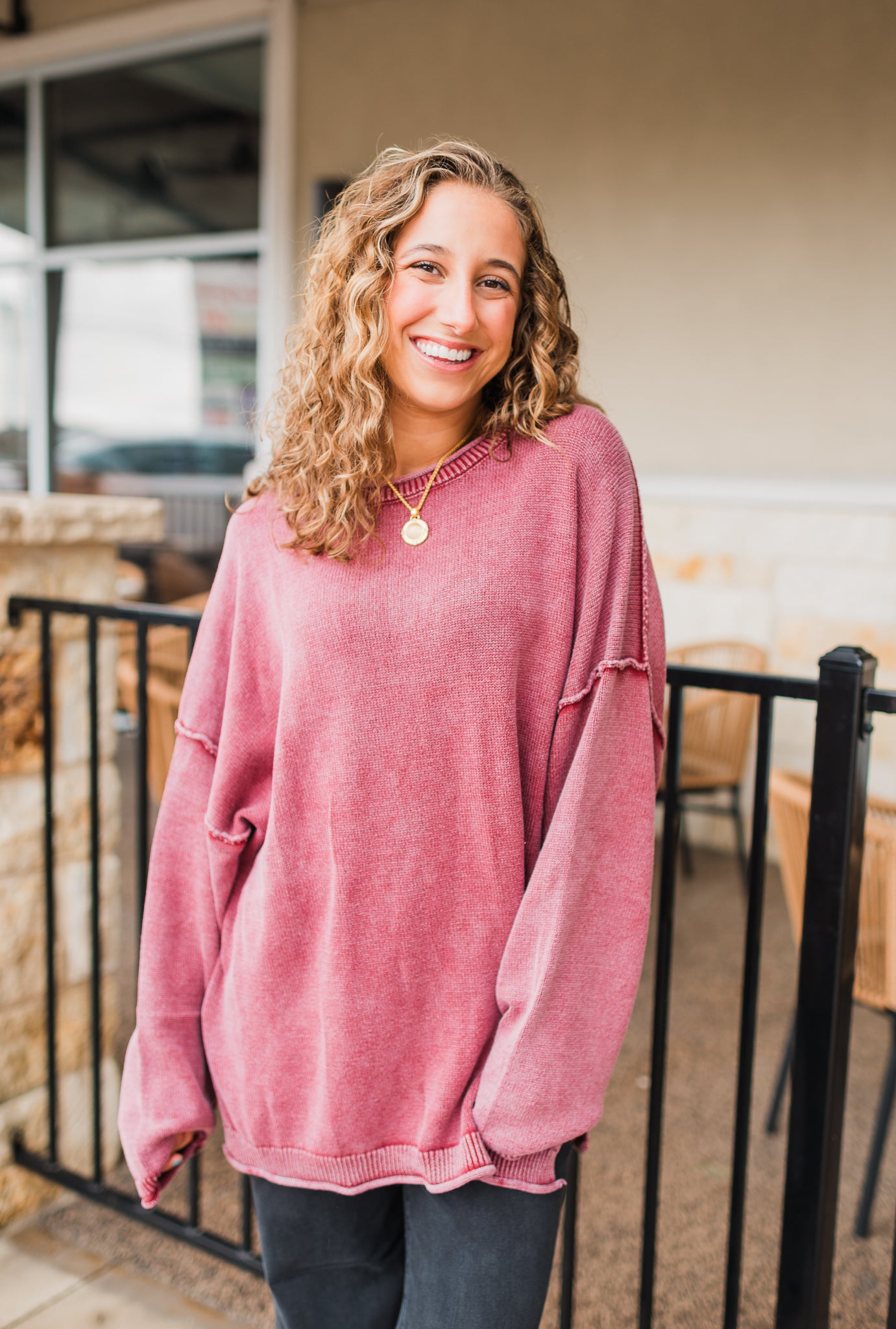 Jules Sweater | Merlot