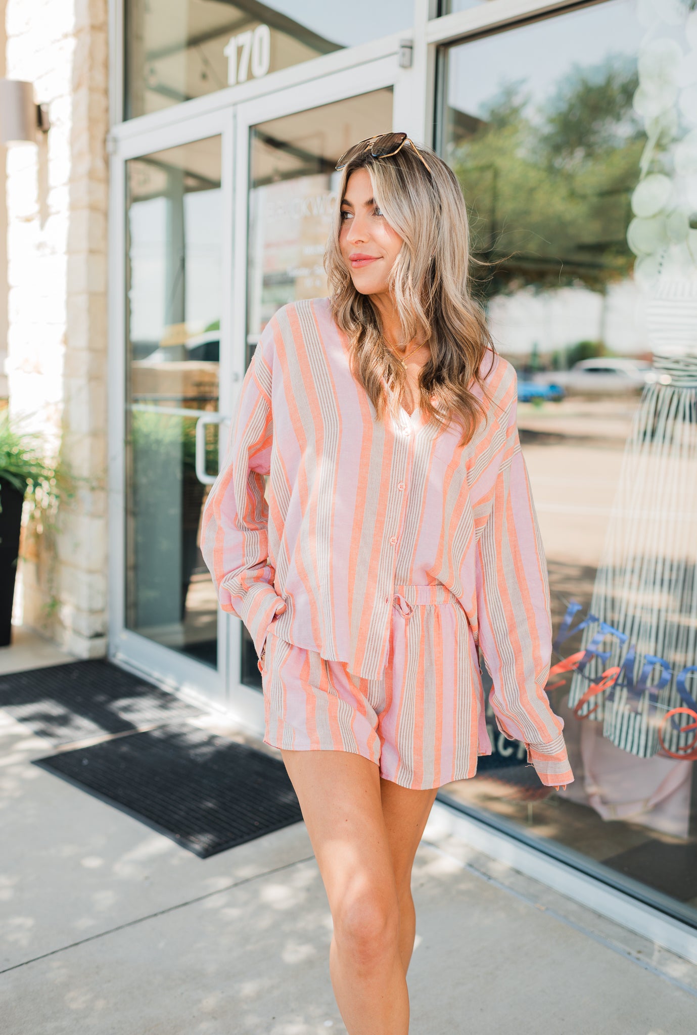 Z Supply | Perfect Linen Striped Top | Tiger Lily