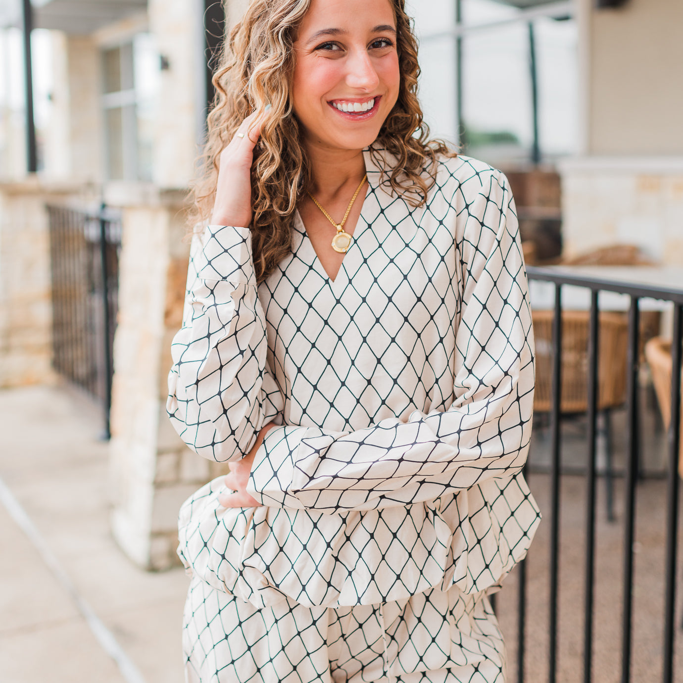 Rory Top | Geo Print