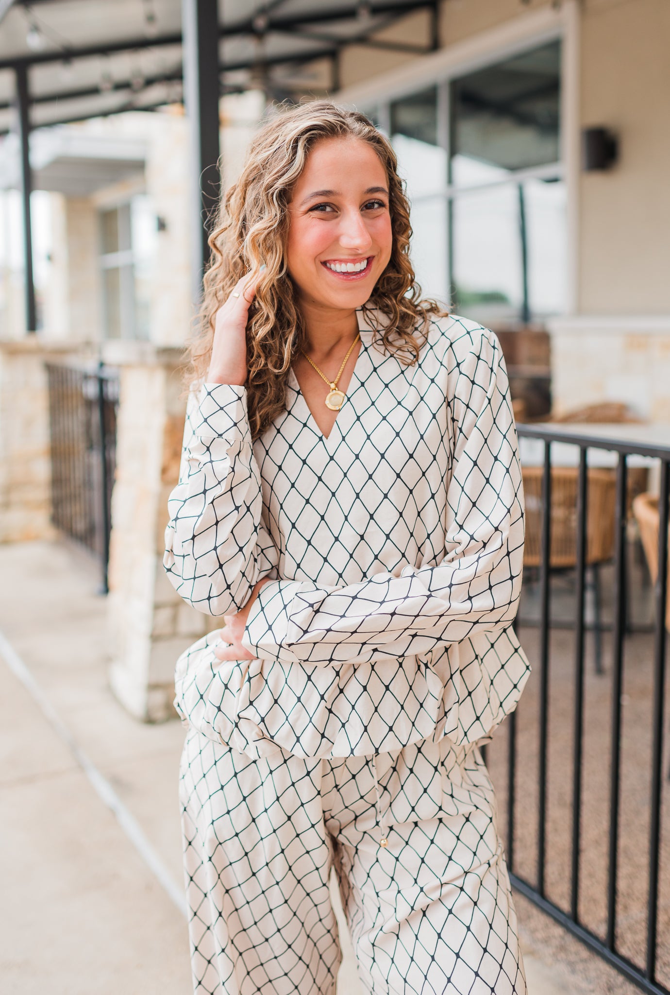 Rory Top | Geo Print