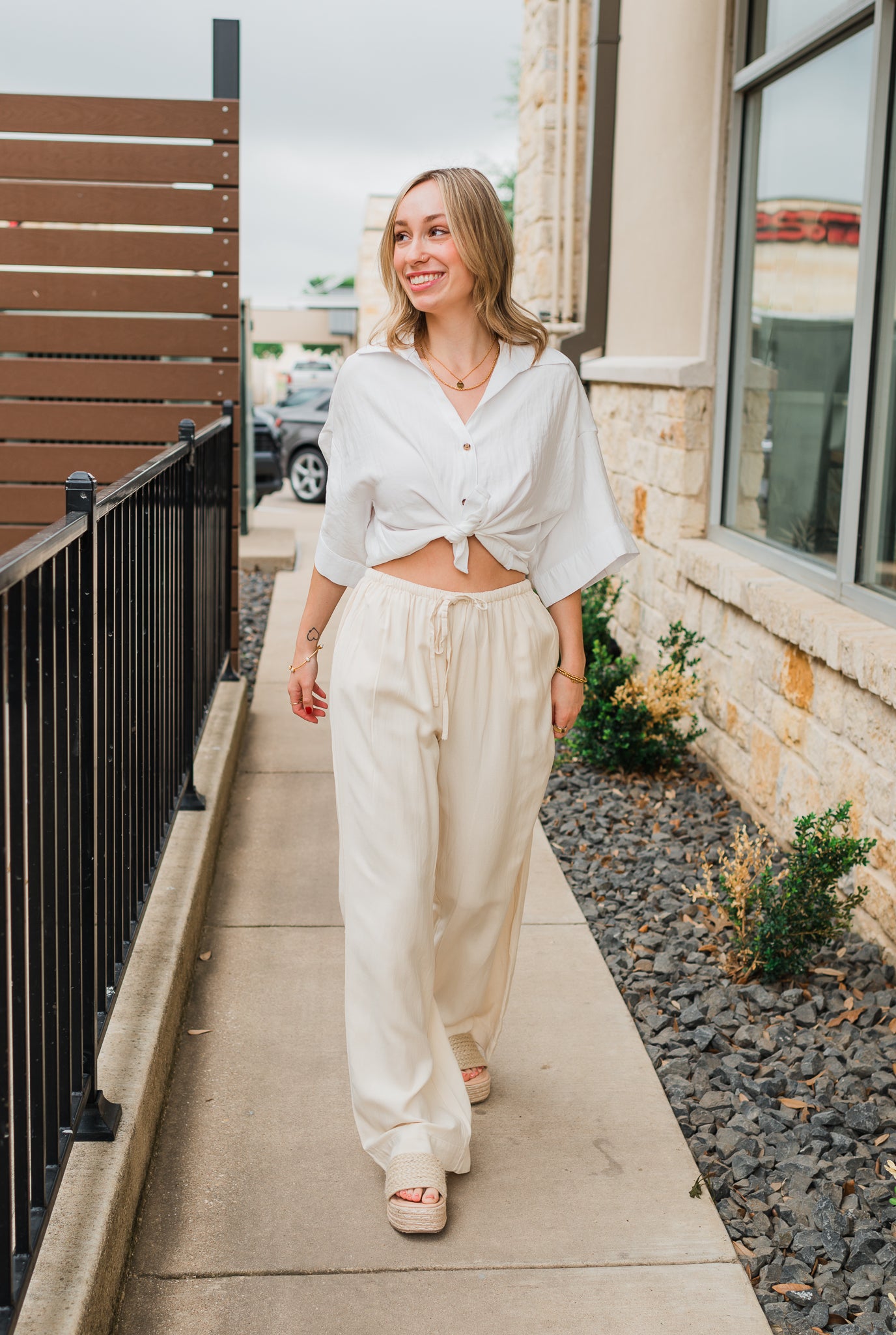 La Jolla Pants | Linen Ecru