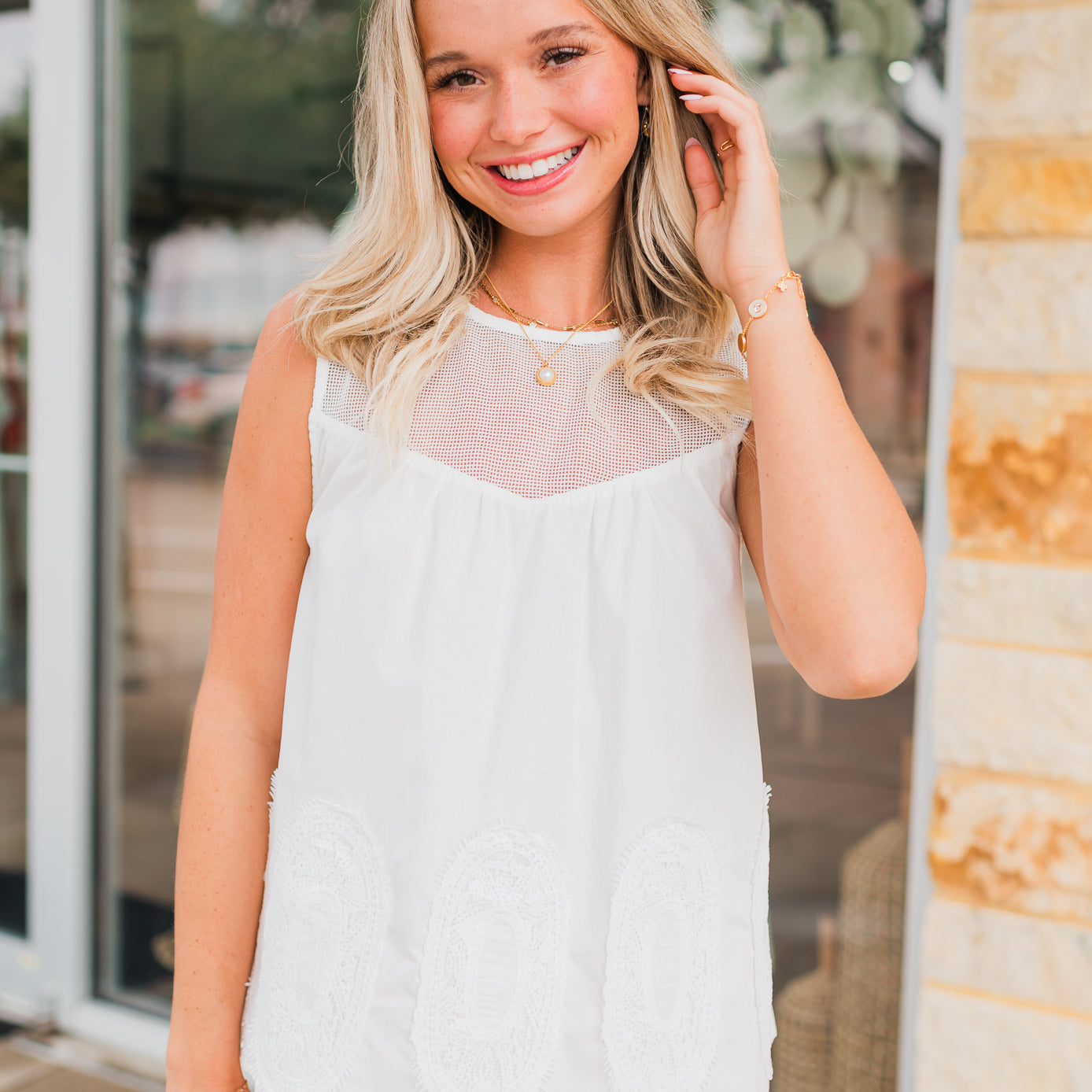 Drew Top | White