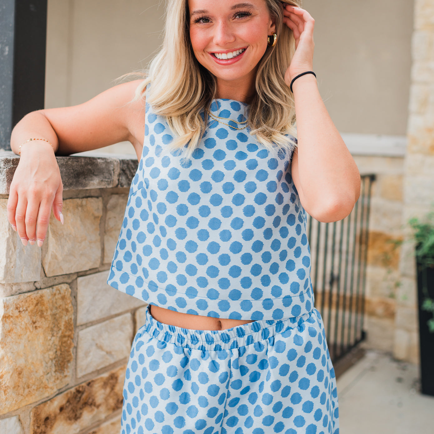 Lucca Top | Polka Dot