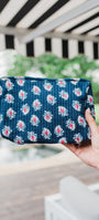 Block-Print Pouch | Navy