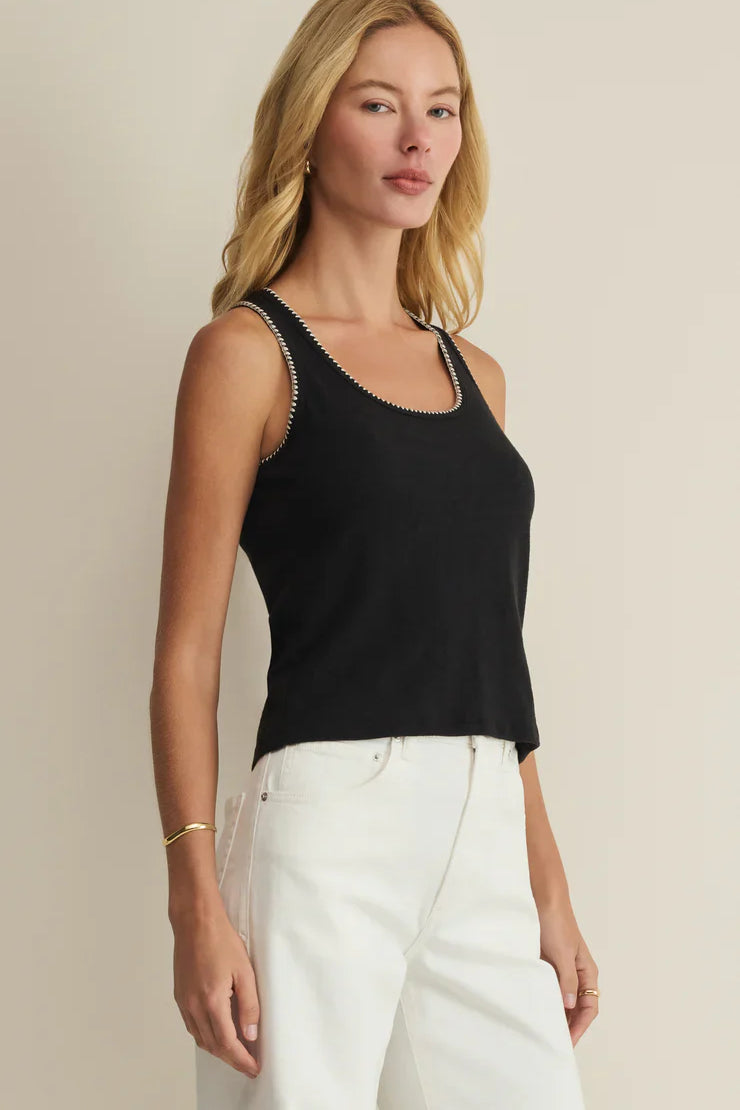 Z Supply | Julian Crochet Tank | Black