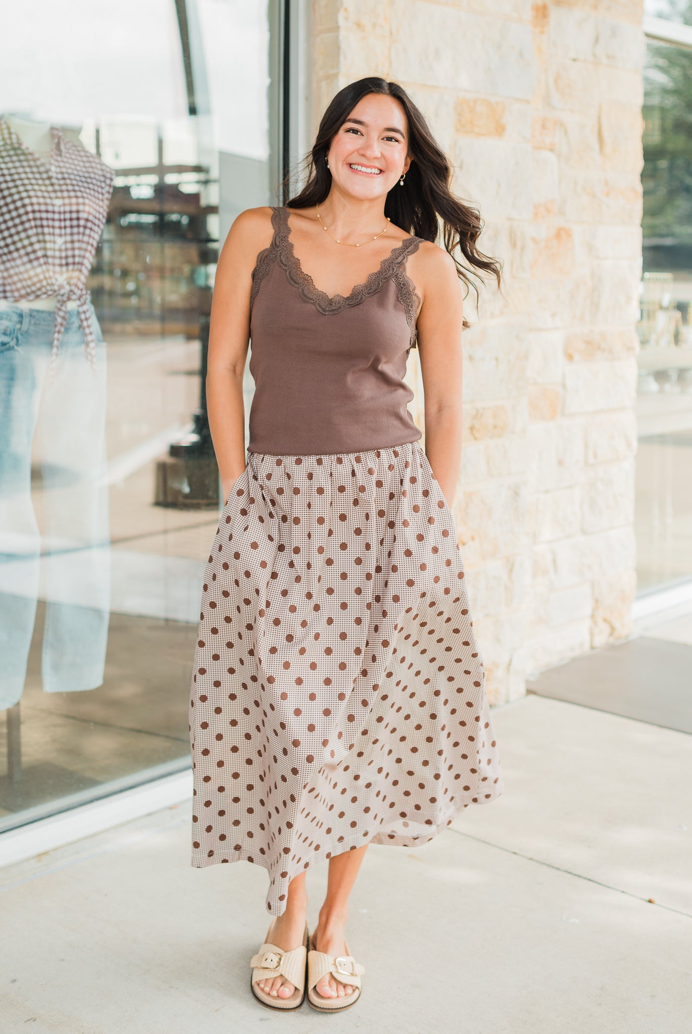 Z Supply | Eve Lace Tank | Cocoa Latte