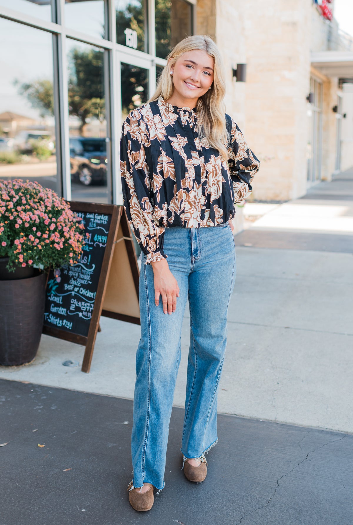 Khloe Top | Black + Rust