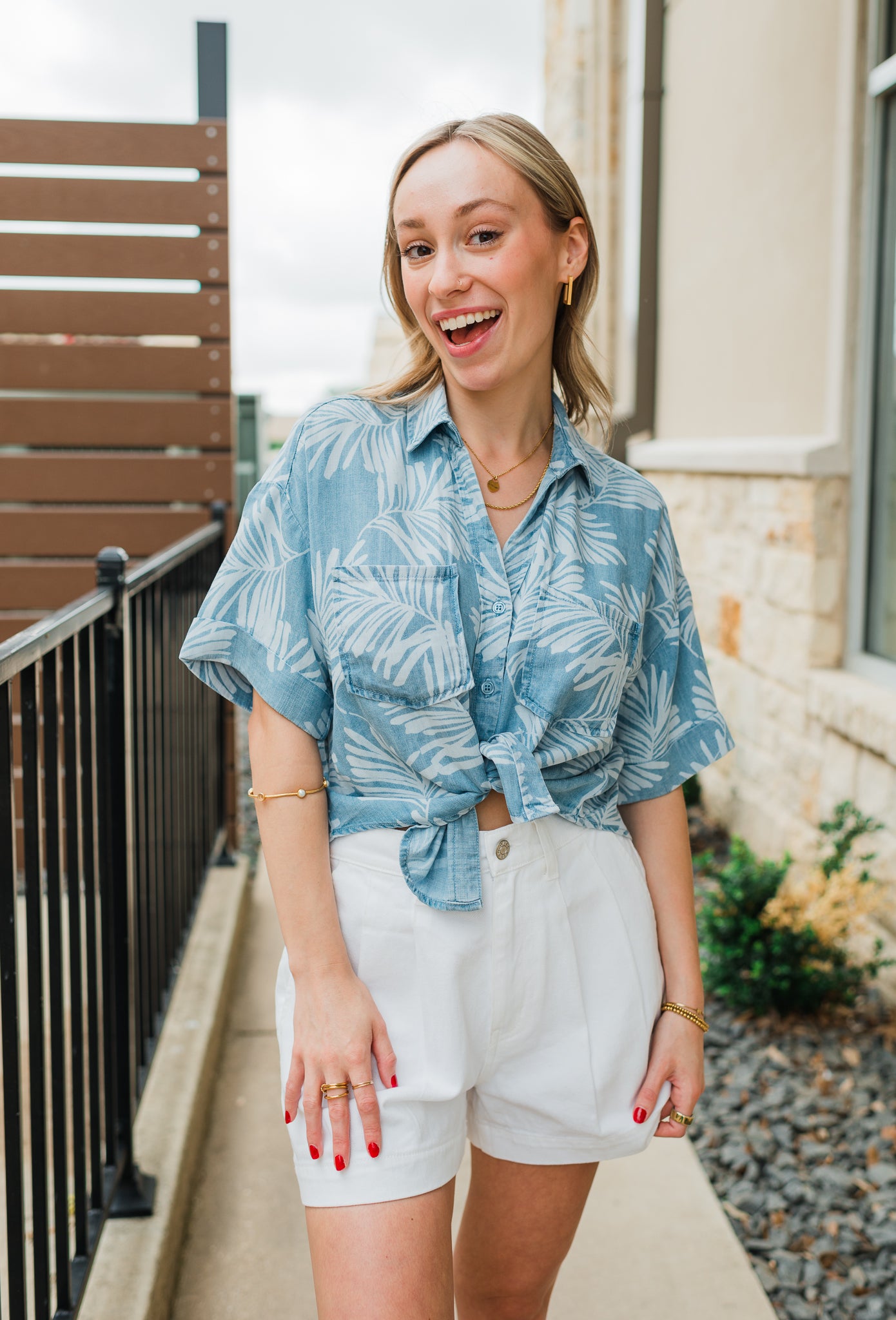 Brandon Top | Palm Leaf