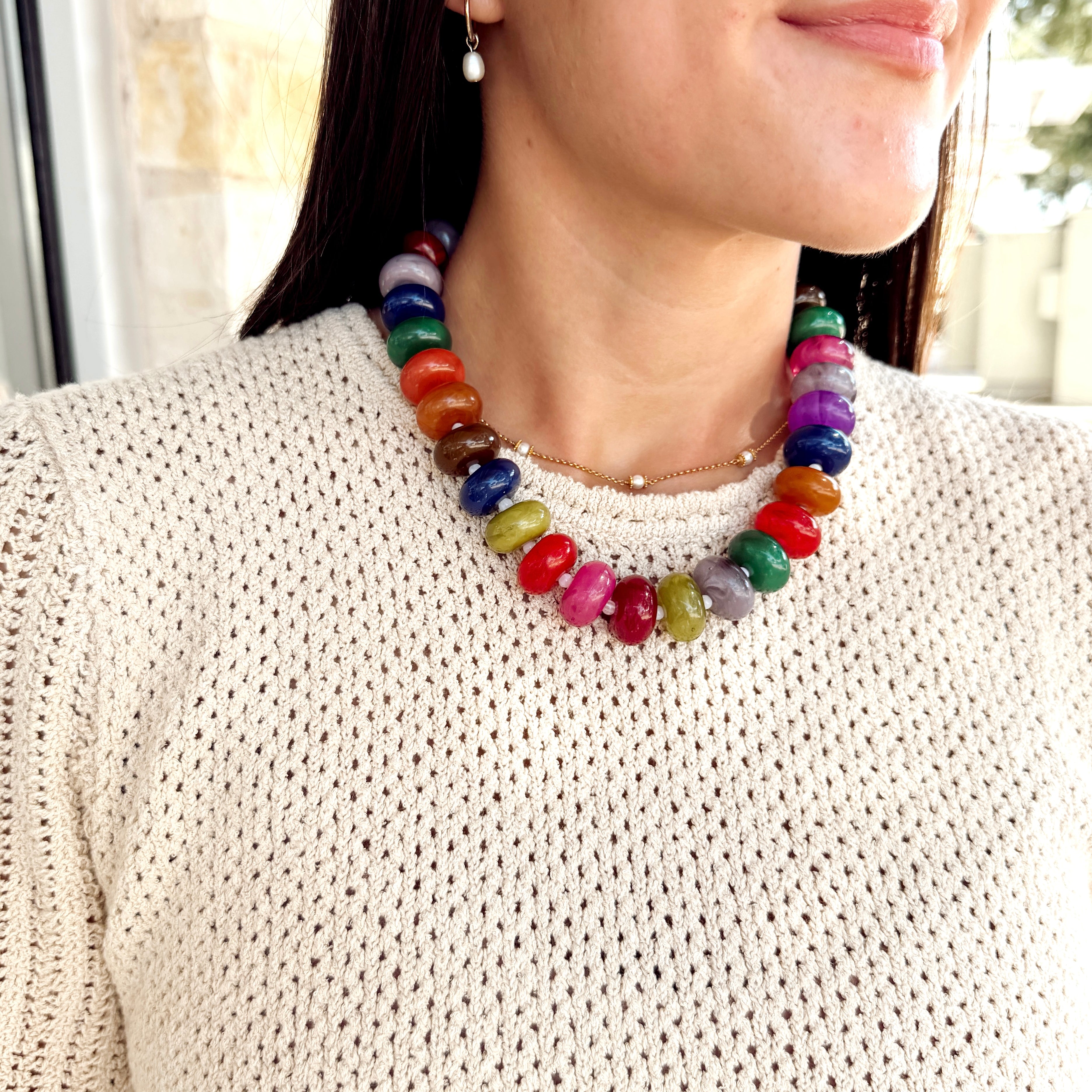 Necklace | Multi Jewel Tones