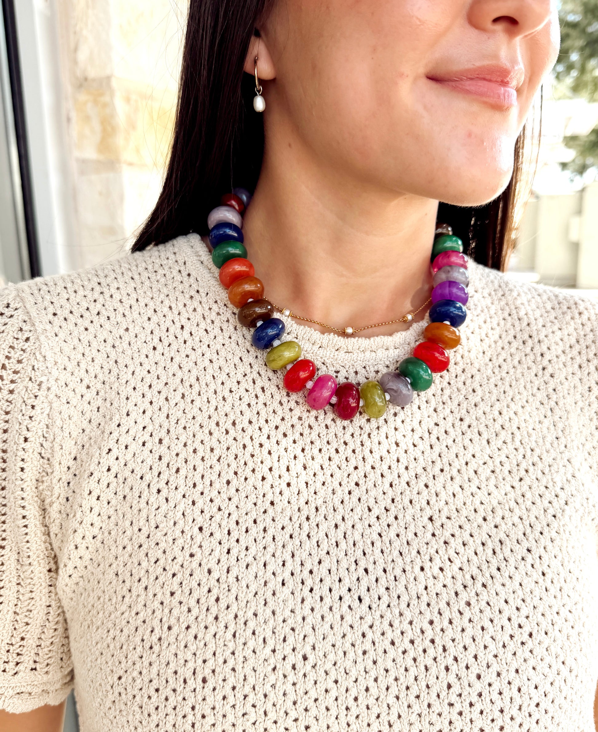 Necklace | Multi Jewel Tones