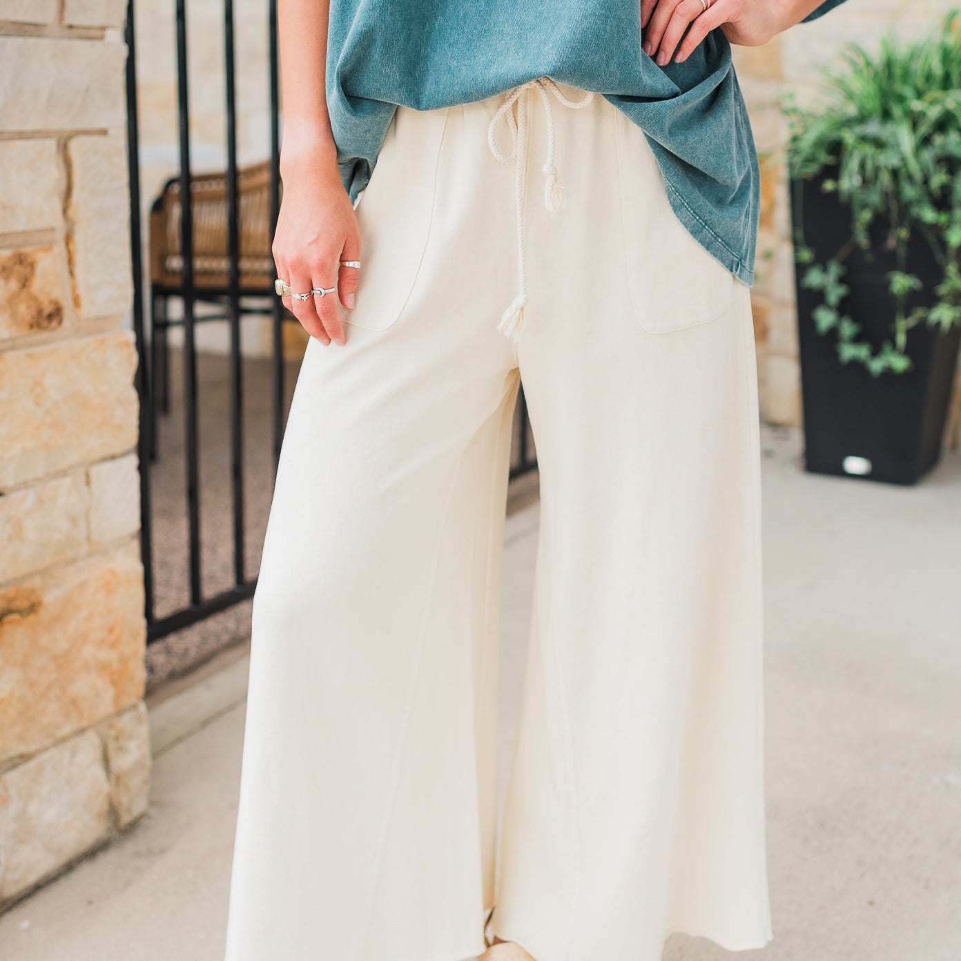 Siesta Key Pants | Ecru