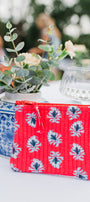 Small Quilted Pouch | Red Americana