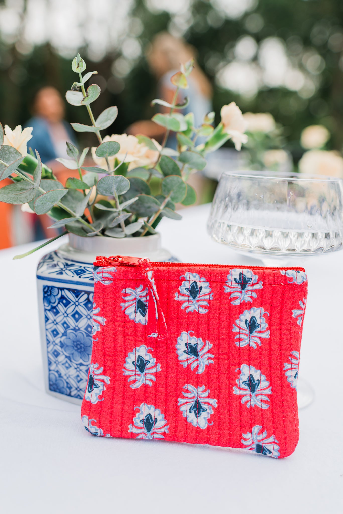 Small Quilted Pouch | Red Americana