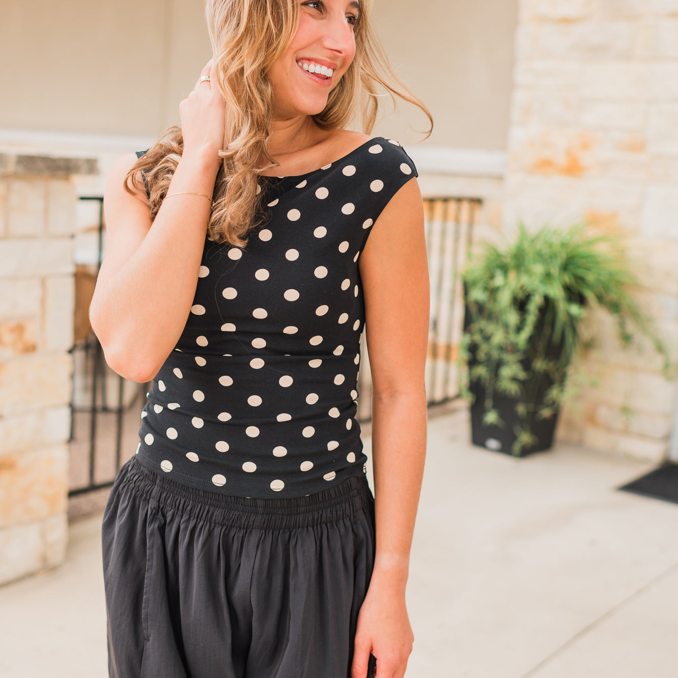 Edyn Top | Polka Dot