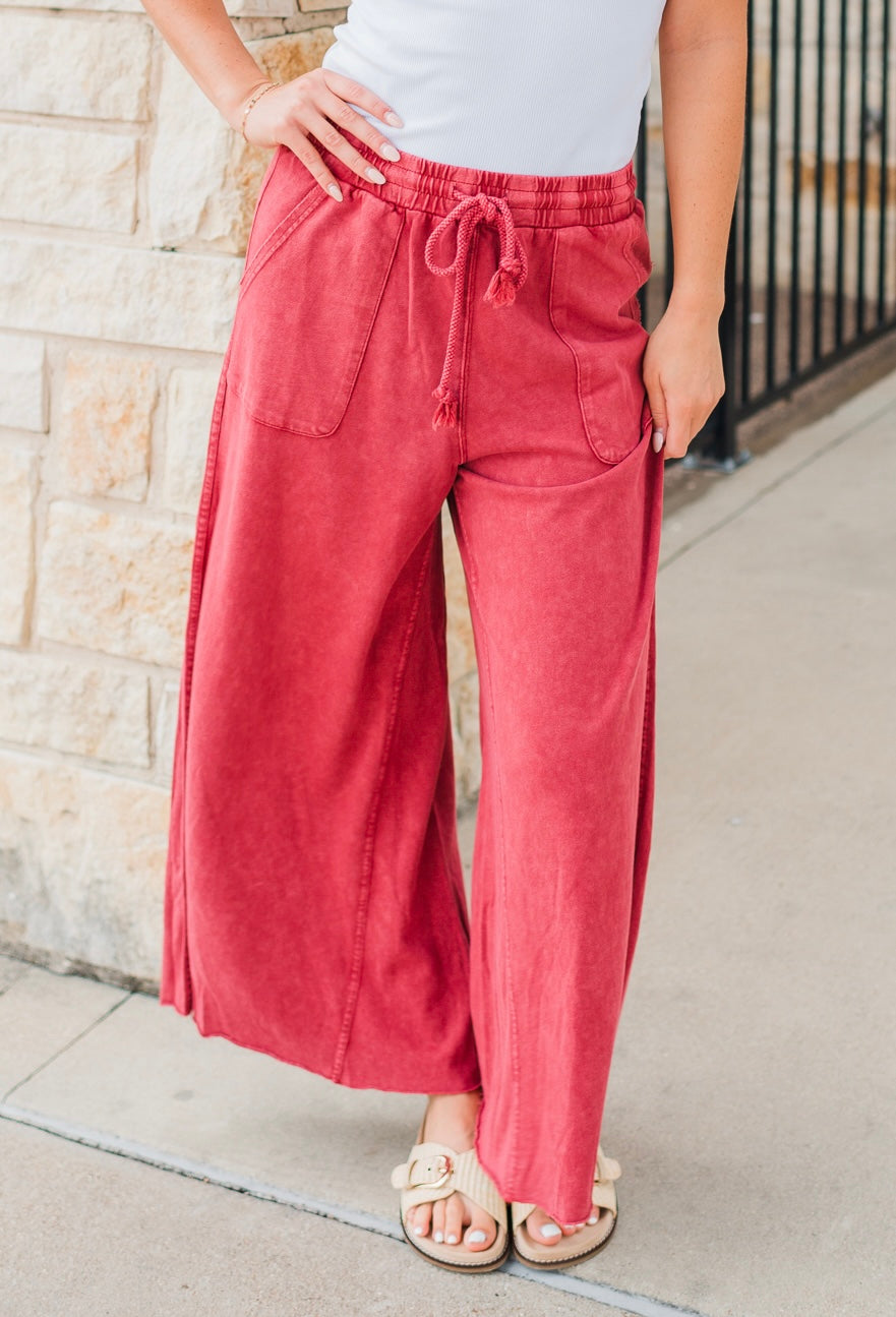Tatum Pants | Boho Red