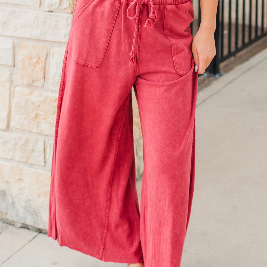 Tatum Pants | Boho Red