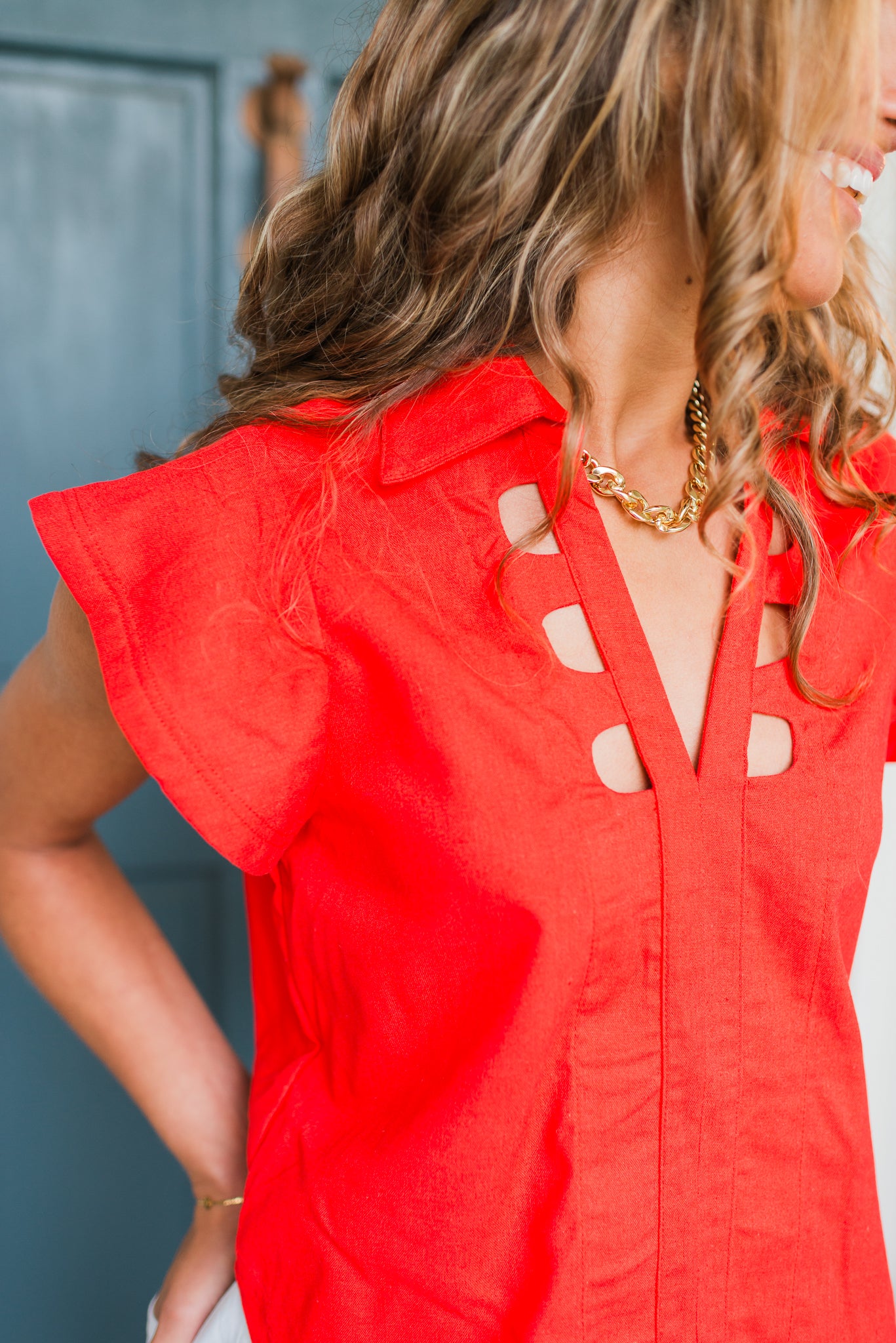 Turks & Caicos Top | Red