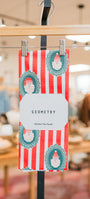 Geometry Tea Towel | Striped Santa