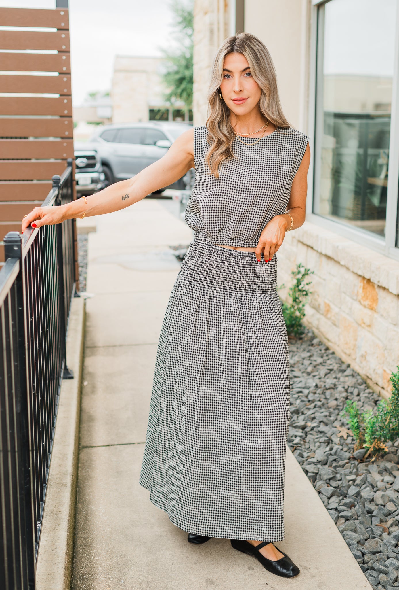 Z Supply | Brooke Gingham Skirt | Black