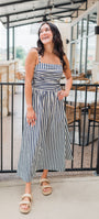 St. Tropez Dress | Navy Stripe