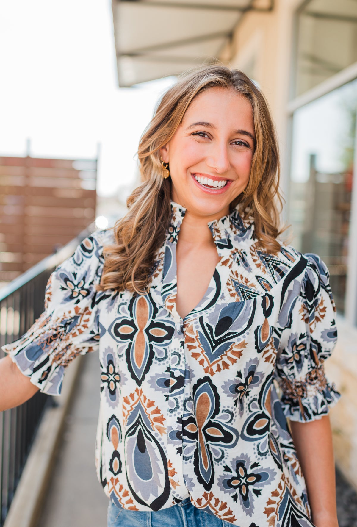 Eileen Top | Mixed Print