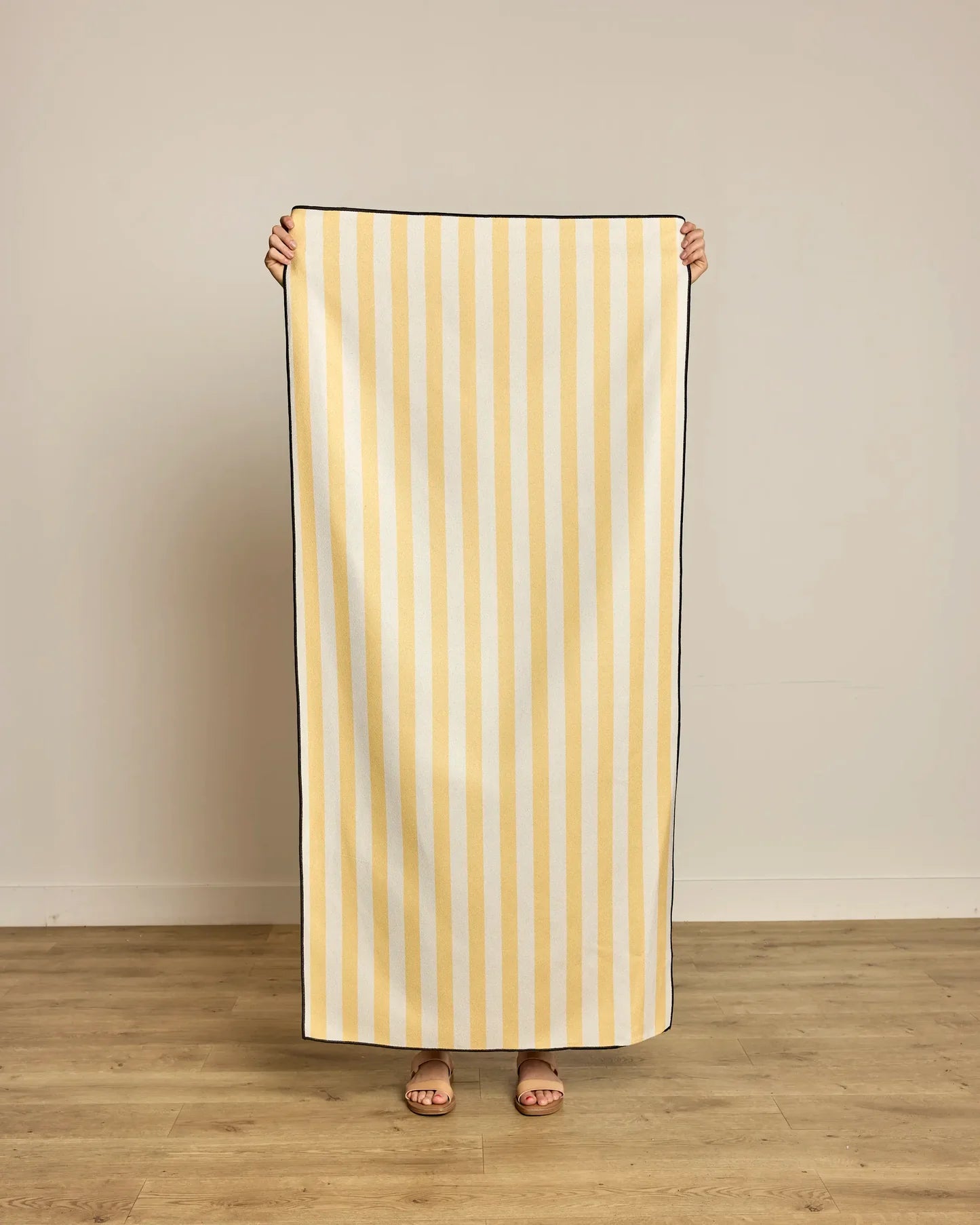 Geometry Beach Towel | Cabana Yellow