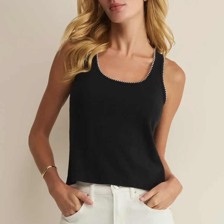 Z Supply | Julian Crochet Tank | Black