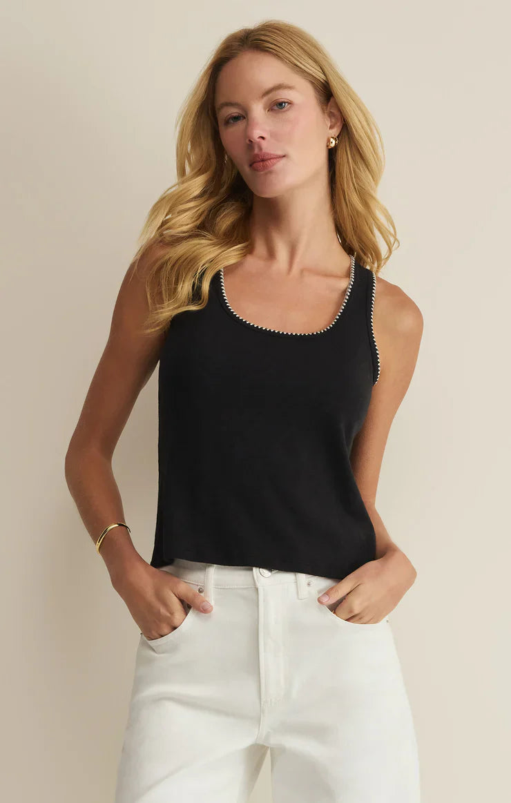 Z Supply | Julian Crochet Tank | Black