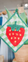 Crochet Trivet | Strawberry