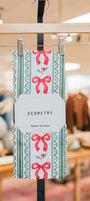 Geometry Tea Towel | Christmas Bow Stripe