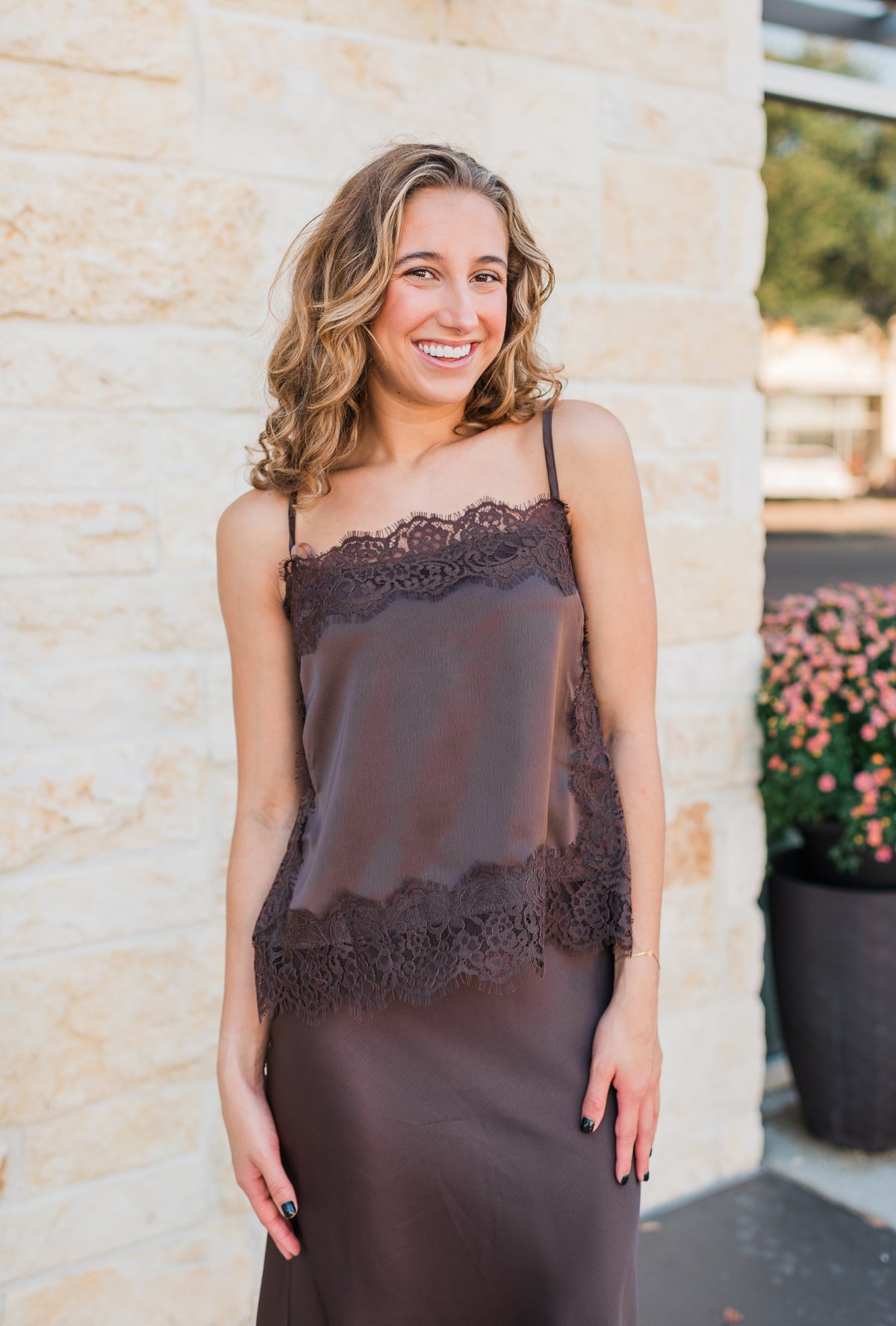 Waverly Lace Cami | Dark Espresso