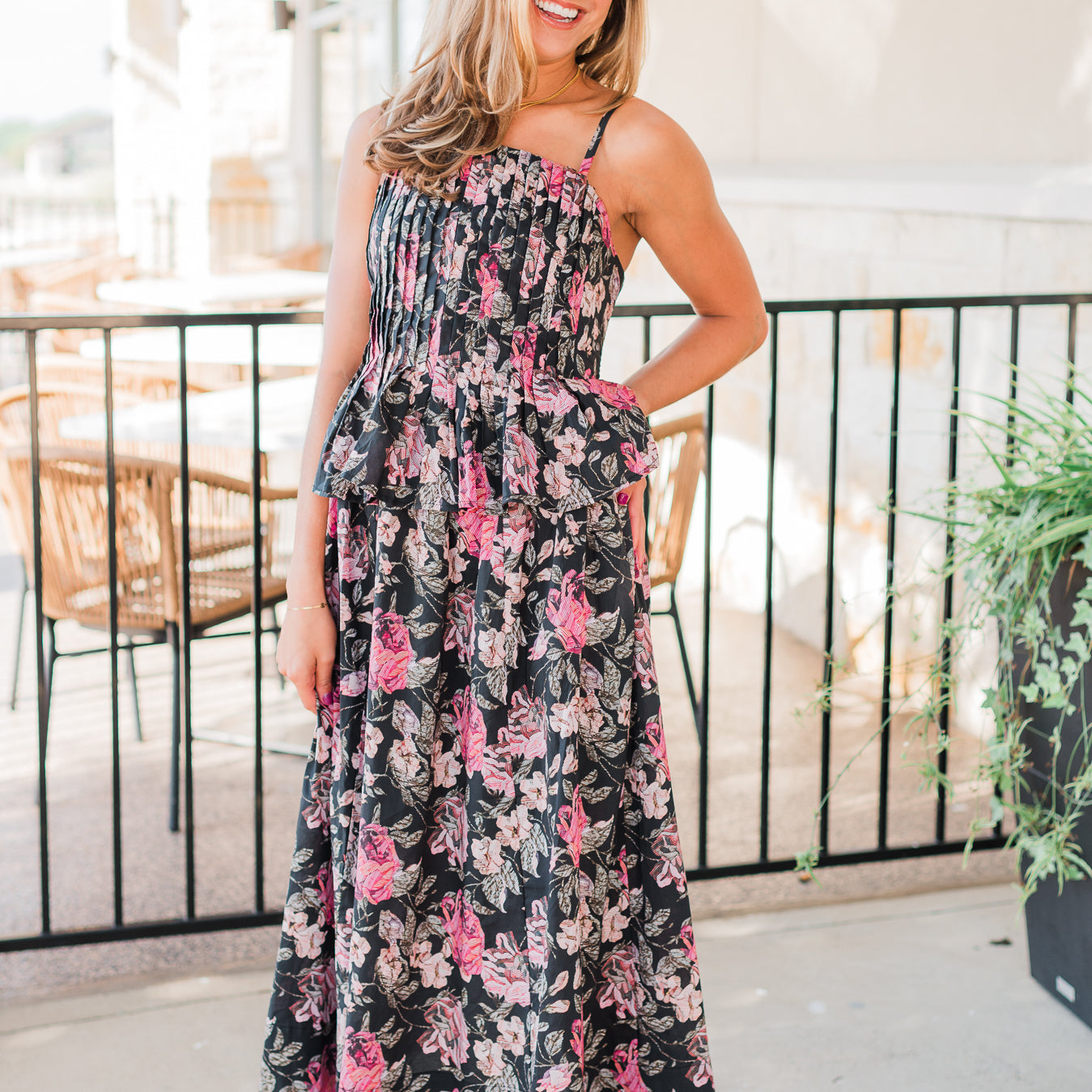Prescott Dress | Black Multi