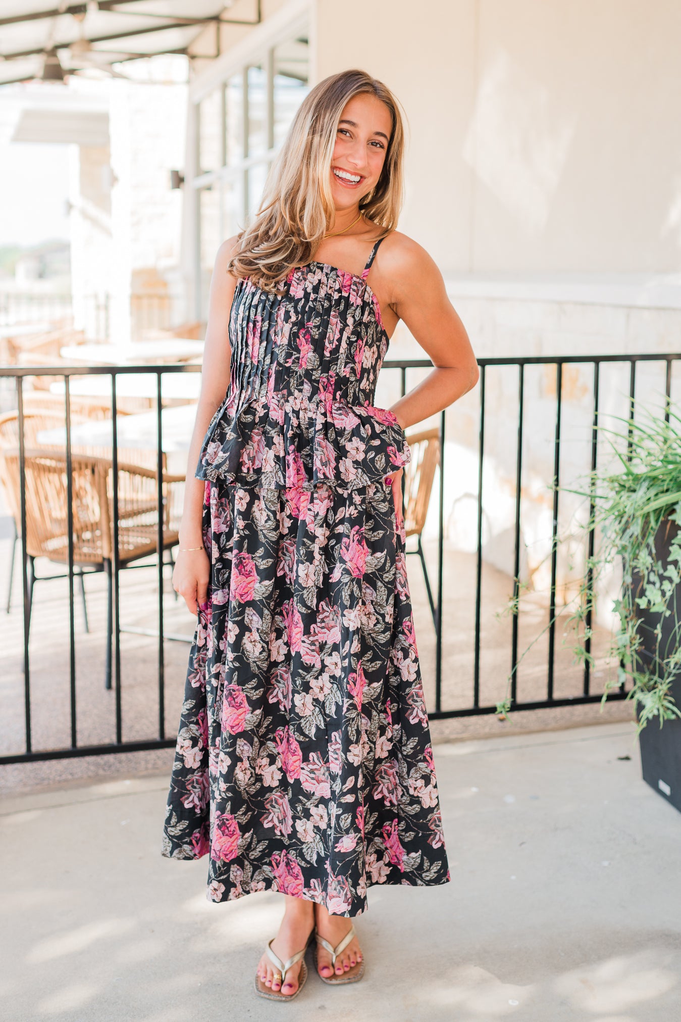 Prescott Dress | Black Multi