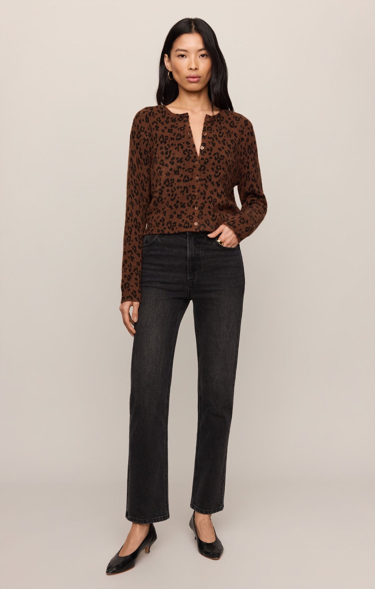 Z Supply | Medina Leopard Cardigan | Burnt Umber